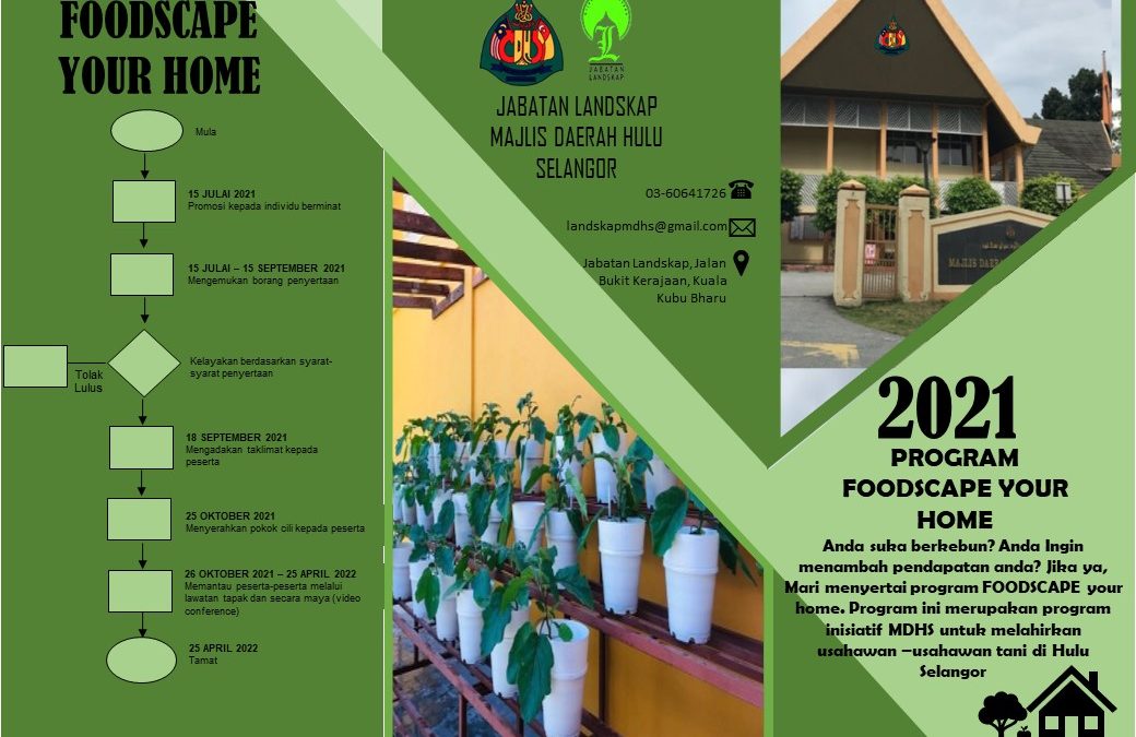 Program “Foodscape Your Home 2021” Anjuran Jabatan Landskap Majlis Daerah Hulu Selangor