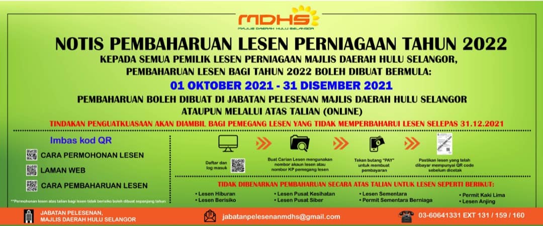 Pembaharuan Lesen boleh dibuat bermula 1 Oktober 2021  Portal 