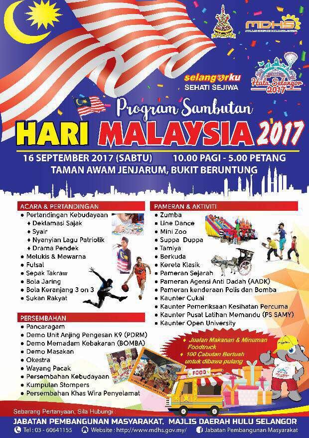 Program Sambutan Hari Malaysia 2017  Portal Rasmi Majlis Daerah 